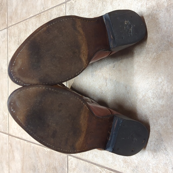 Vintage Nocona Smooth Ostrich - 10.5D Cognac - Picture 6 of 12